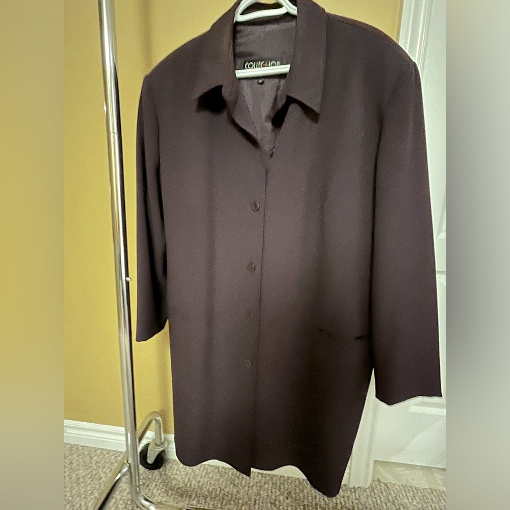 Toni Plus long blazer. Purple. Size 22